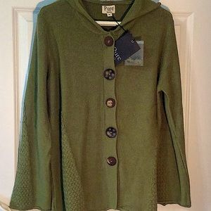 Neon Buddha cardigan hoodie